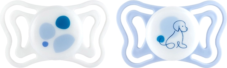Chicco PhysioForma light Silikon-Orthodontik-Schnuller blau 2–6 Monate, 2 Stk.