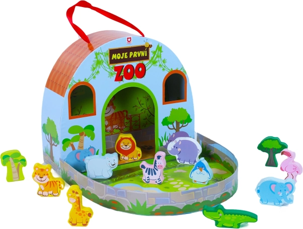 Meine Holz-Zoo-Spielwelt im Koffer