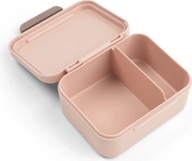 Done by Deer kleine Snackbox mit Snackpieksern Tiny Farm, rosa
