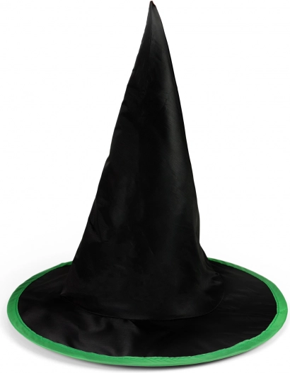 Kinder Hexenhut Halloween schwarz-grün