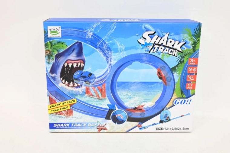Rennstrecke mit Hai und Looping – Shark Track Battle