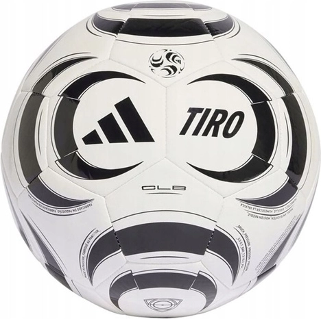 Adidas Tiro Club Fußball – schwarz-weißer Ball