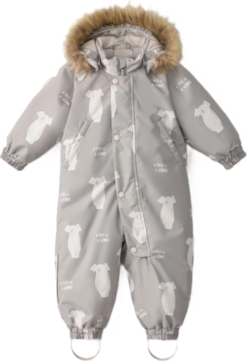 LEOKID Winteroverall Hero Lino Brown, Größe 80