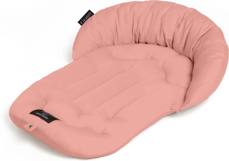 FikaGo weiche, gepolsterte Unterlage mit Kissen Mushroom Pink, Größe L