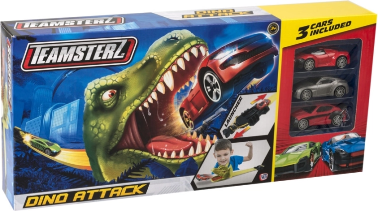 Teamsterz Dinosaurier-Rennbahn + 3 Autos