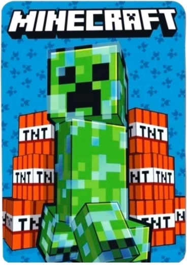 Fleecedecke Minecraft 100 × 140 cm – 1 Stück