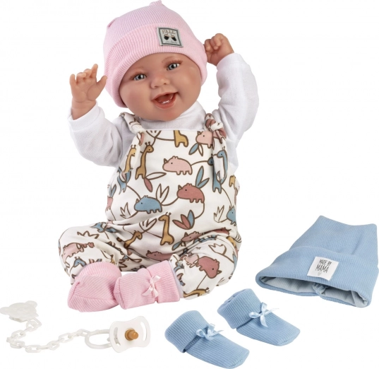 Realistische Babypuppe mit Geräuschen und weichem Körper