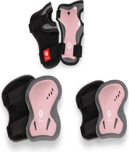 Qplay Kinder-Schutzausrüstung Coral Pink Gr. S (3–5 Jahre)