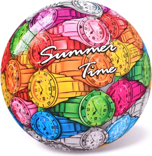 Kinderball mit Uhrenmotiv 23 cm, ab 10 Monaten