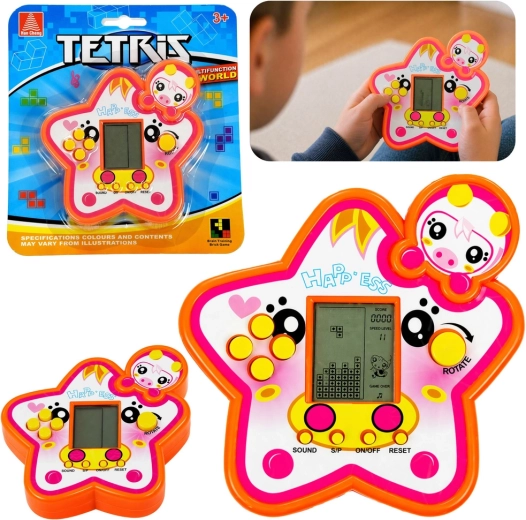 Elektronisches Tetris-Spiel in Sternform – 1 Stück