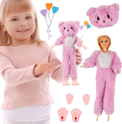 WOOPIE Puppe im Bärenkostüm aus dem Vergnügungspark