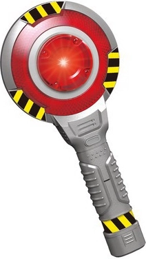 Polizeikelle mit Licht- und Soundeffekten, 24 cm