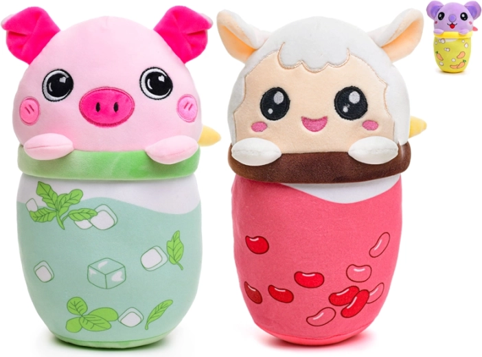 Plüschspielzeug Bubble-Tea-Tier 24 cm