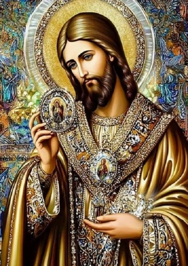 Norimpex Diamantmalerei – Ikone des heiligen Jesus 30 × 40 cm