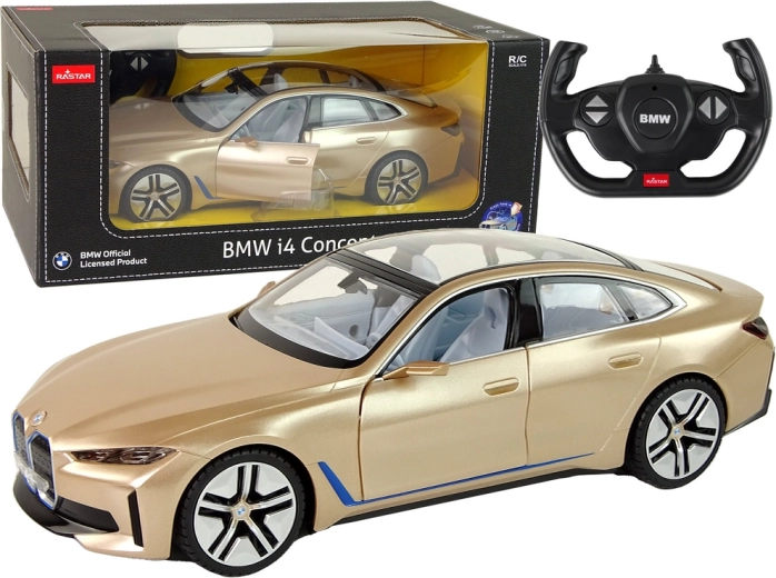 RC Auto BMW i4 Rastar 1:14 gold
