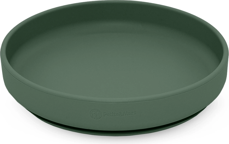 Silikonteller mit Saugnapf PETITE&MARS Take&Match Misty Green 6M+