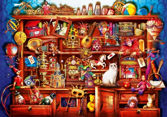 Puzzle Alte Regalwand mit Spielzeug 1000 Teile BLUEBIRD