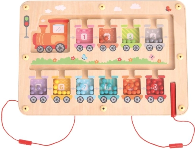 Magnetisches Lernpuzzle Zug zum Schreibenlernen
