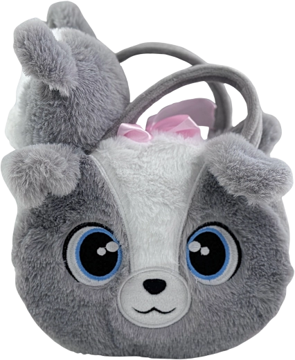 Plüsch-Handtasche mit Hund Dante