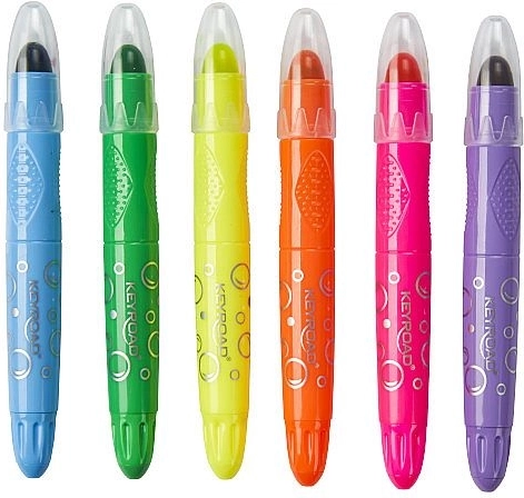 Gel-Neon-Pastelle KEYROAD, Set 6 St.