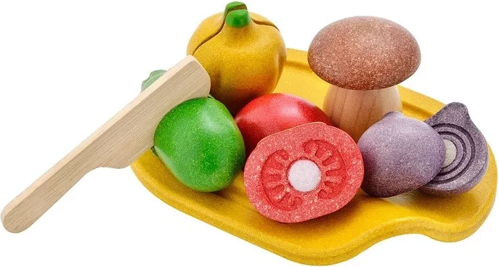 Holz-Schneideset Gemüse PlanToys