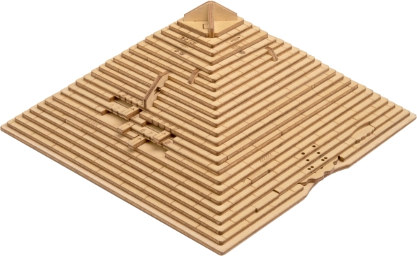 Einzigartiges Spiel Holzpuzzle Pyramide