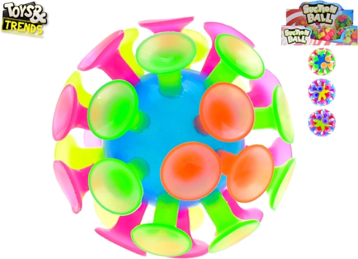 Ball mit Saugnäpfen 10 cm für Kinder