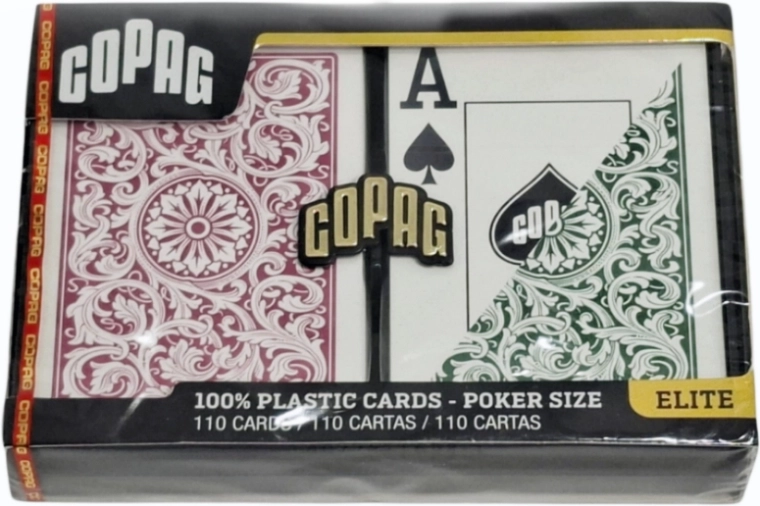 Copag Elitte Jumbo Poker-Spielkarten – 2 Decks