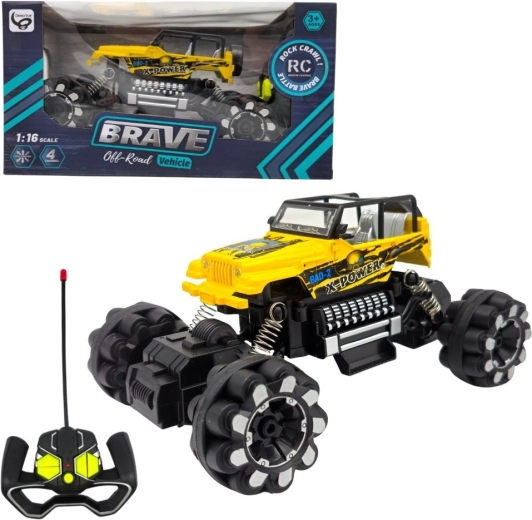 Ferngesteuertes Offroad-Auto Brave gelb – 1 Stück