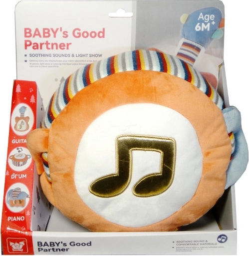 Plüsch-Trommel mit Licht und Musik für Babys