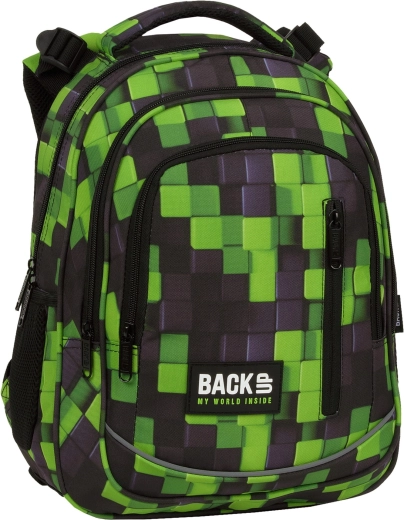 Schulrucksack BackUP Metasphere grün-schwarz 24 l