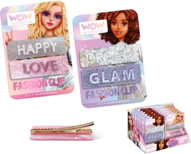Set aus 2 modischen Haarklammern WOW Generation Fabulous Glam