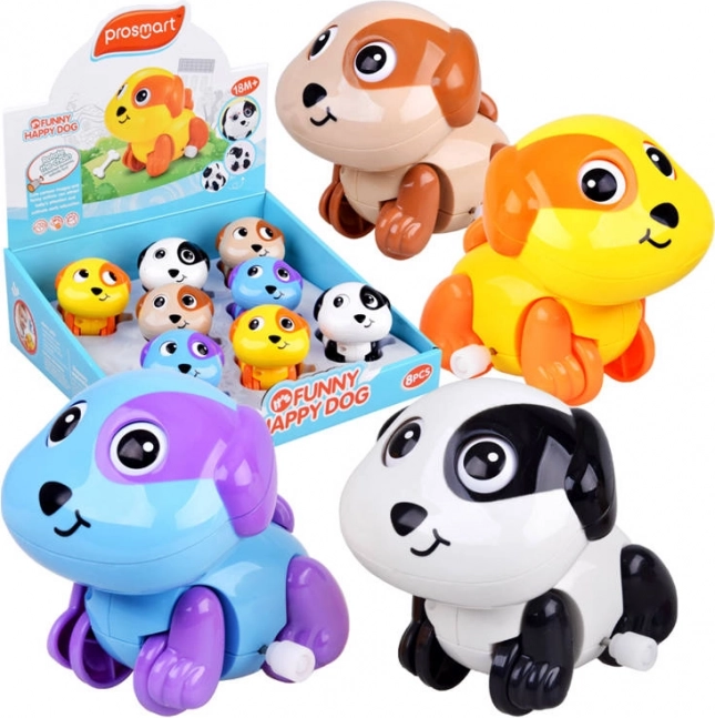 Aufzieh-Hündchen – beweglicher Schwanz und Augen, laufendes Spielzeug für Kinder