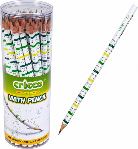 Dreikant-Bleistift HB mit Einmaleins-Tabelle CRICCO – 1 Stück