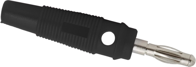 Gummierter Bananenstecker für Kabel mit 3 mm Durchmesser