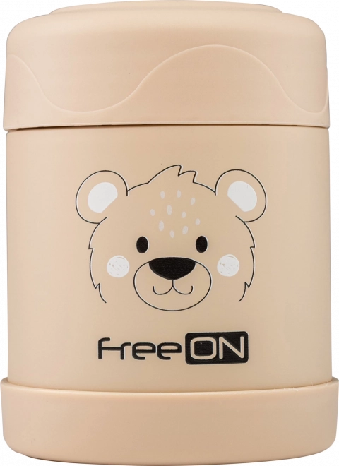 FreeON Isolierbehälter für Speisen Edelstahl 350 ml - beige