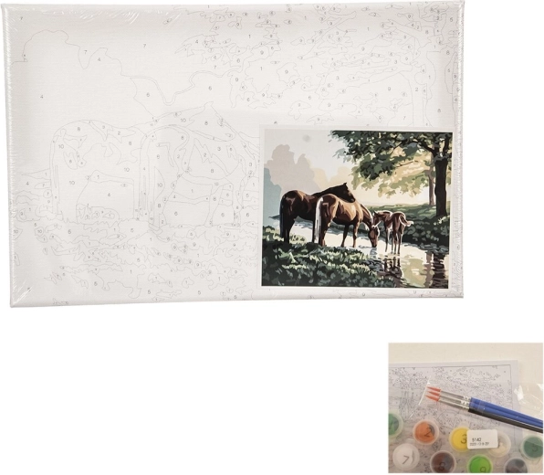 Malen nach Zahlen – Pferde 24 × 30 cm