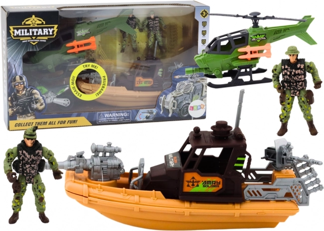 Militär-Spielset mit Figuren und Zubehör