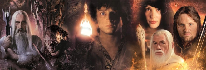 Panoramapuzzle Herr der Ringe 1000 Teile