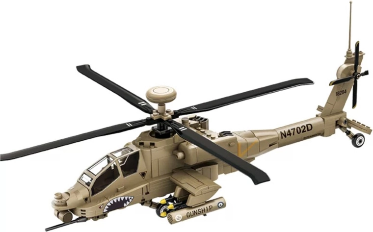 Bausatz Militärhubschrauber mit 255 Teilen