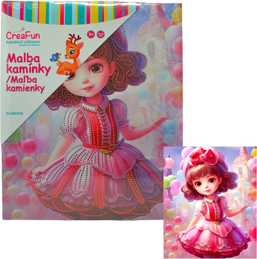 Diamantmalerei Geburtstags-Puppe 25 × 30 cm