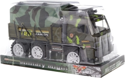 Militärfahrzeug mit Plane und Schwungrad 23 cm