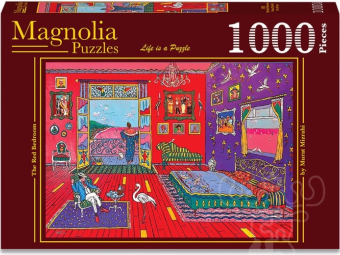 Magnolia Puzzle Rotes Schlafzimmer 1000 Teile