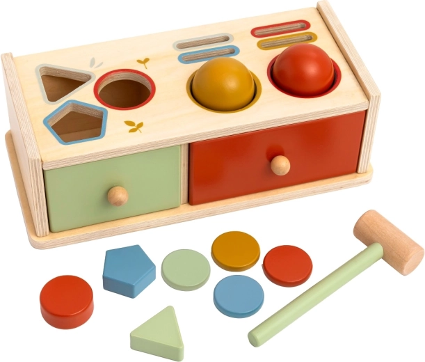 2Kids Toys Hämmerchen-Spiel und Formsortierer mit Schubladen