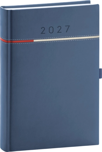 Notique Tageskalender Tomy 2027 blau-rot 15 × 21 cm