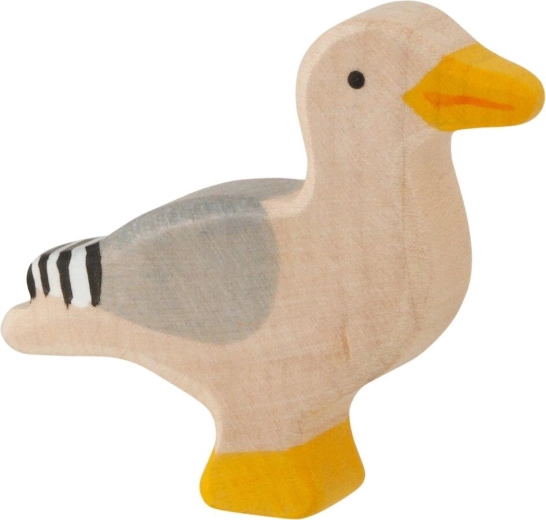 Holztiger Möwe - 1 Stück