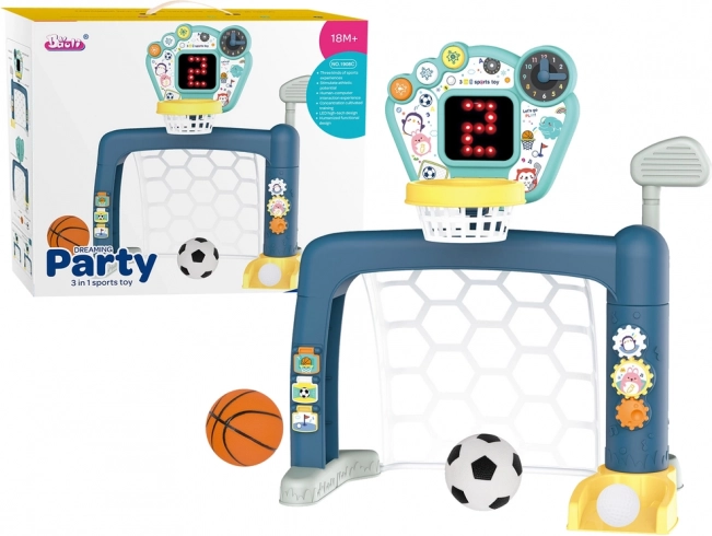 Kindersport-Set 3-in-1: Basketball, Fußball und Golf