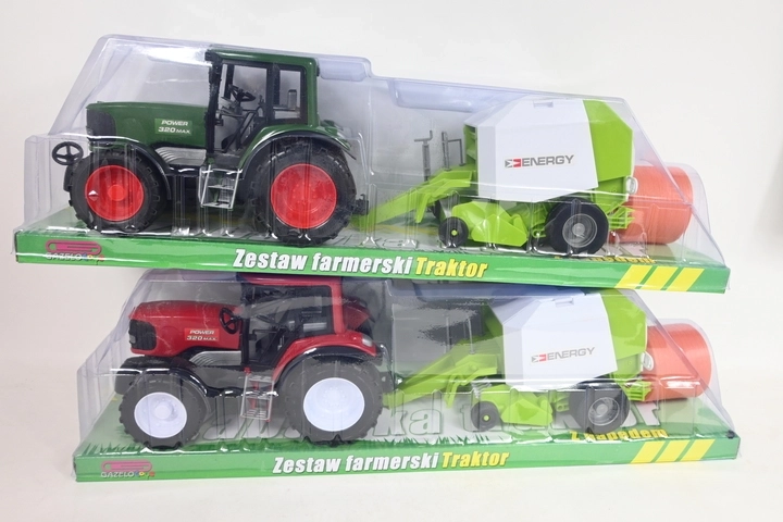 Traktor mit Ballenpresse – 1 Stück