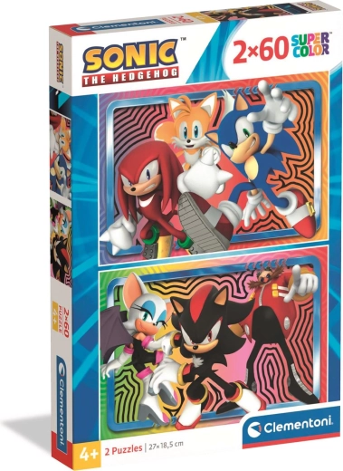 Clementoni Puzzle 2×60 SONIC THE HEDGEHOG