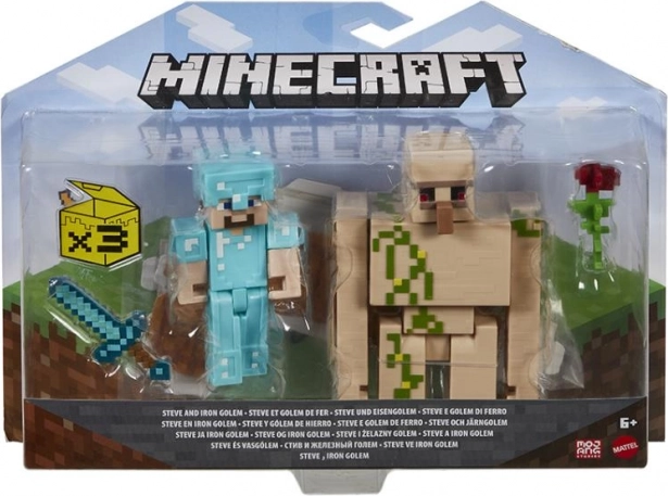 Minecraft Figuren 8 cm – Doppelpack mit Zubehör